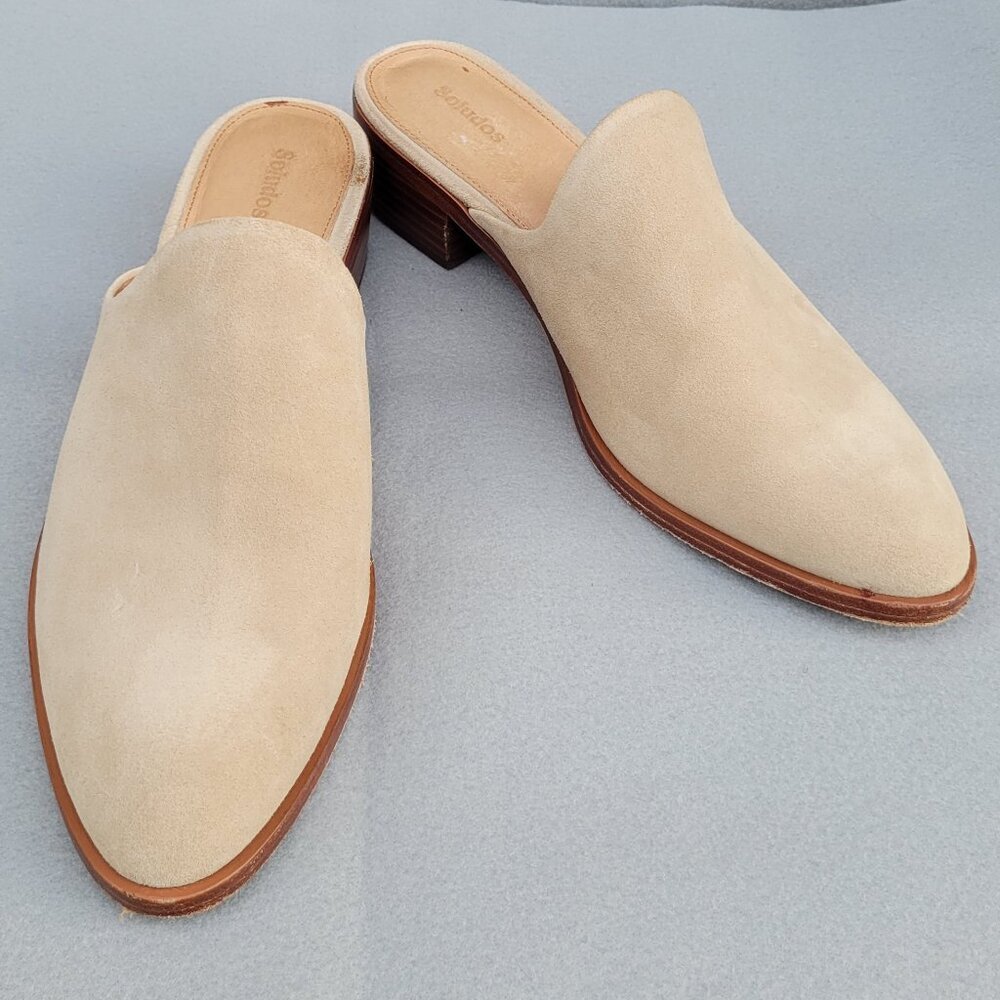 Soludos Venetian mule clogs sand color sued leather size 10